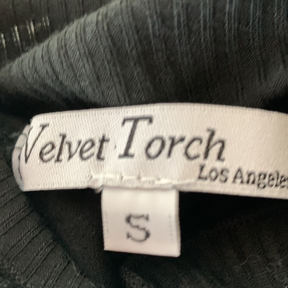 Velvet Torch Nordstrom “Ribbed “ black dress, mock turtleneck - Picture 7 of 7